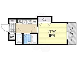 アパルト松崎 1Kの間取図画像