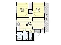 泉ケ丘旭マンション 2LDKの間取図画像