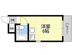 ブトウハイツ 1Kの間取図画像