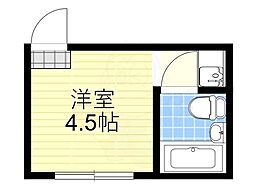 メゾン千里山 ワンルームの間取図画像