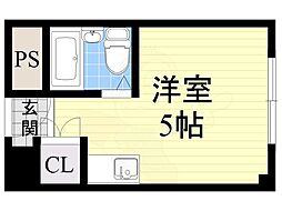 ヴェローノ緑地公園 ワンルームの間取図画像