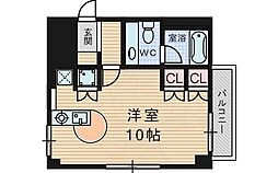 エデラカーサ ワンルームの間取図画像