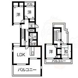 クレリエール21藤白台 4LDKの間取図画像