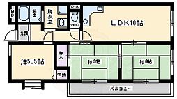 千里山パークヒルズ2 2階