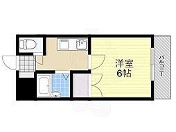 シャルマンビレッジ 1Kの間取図画像