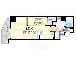 ArtizA緑地公園 1LDKの間取図画像