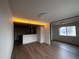 阪急京都本線 上牧駅 徒歩10分の賃貸アパート 2階2LDKのリビング/ダイニング