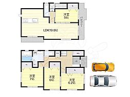 ファミリエ北摂A棟 1階4LDKの間取り