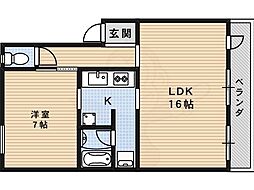 間取図画像 1LDK