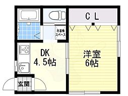リノベーションミウラ 1DKの間取図画像