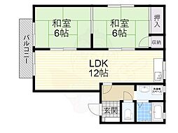 フレグランス佐藤・1 2LDKの間取図画像