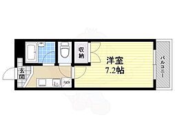 サンライン富田丘 1Kの間取図画像