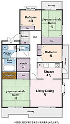 サニータウン茅ヶ崎7号棟 4SLDKの間取図画像