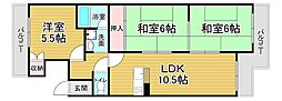 嵐山ファミリオ 3LDKの間取図画像