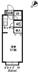ル・ノール白石駅前1 1Kの間取図画像