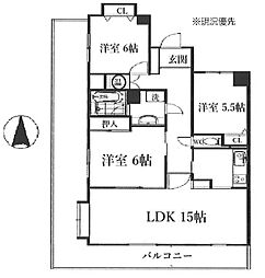 間取図画像 3LDK
