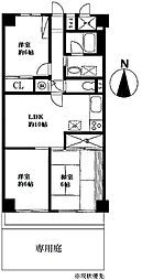 シャンボール大倉山 3LDKの間取図画像