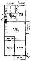 オーナービラ鈴木 3LDKの間取図画像
