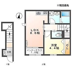 Gracie sole IV 1LDKの間取図画像