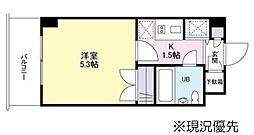 ワコーレ綱島1 1Kの間取図画像