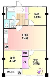 間取図画像 3LDK