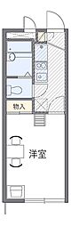 レオパレスJIMY 1Kの間取図画像
