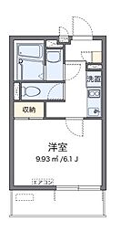 JR南武線 西国立駅 徒歩8分の賃貸アパート 1階1Kの間取り