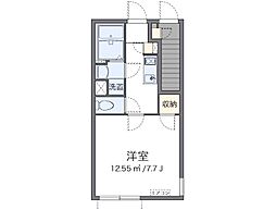西武拝島線 西武立川駅 徒歩6分の賃貸アパート 1階1Kの間取り