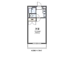 JR中央本線 豊田駅 徒歩14分の賃貸アパート 1階1Kの間取り
