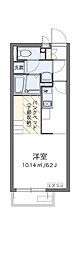 西武拝島線 東大和市駅 徒歩19分の賃貸アパート 2階ワンルームの間取り