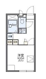 小田急多摩線 小田急多摩センター駅 徒歩10分の賃貸マンション 1階1Kの間取り