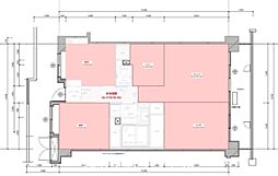 JR南武線 西国立駅 徒歩18分の賃貸マンション 5階3LDKの間取り