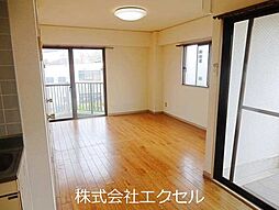 西武拝島線 拝島駅 徒歩12分の賃貸マンション 4階ワンルームのリビング/ダイニング