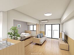 JR中央本線 立川駅 バス13分 大山小学校下車 徒歩12分の賃貸マンション 6階2LDKのリビング/ダイニング