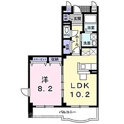 JR横浜線 八王子みなみ野駅 徒歩11分の賃貸マンション 3階1LDKの間取り