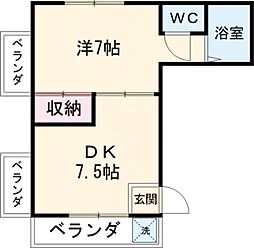 間取図画像 1DK