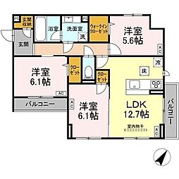 間取図画像 3LDK