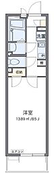 グットドール 1Kの間取図画像