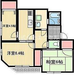 メゾネット和 3DKの間取図画像