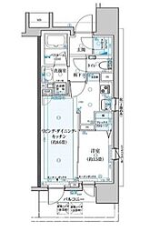クリオレジダンス八王子ザ・マークス 1LDKの間取図画像