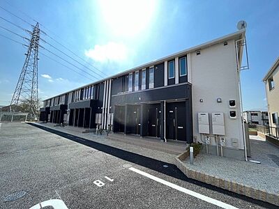 外観:長沼駅徒歩圏内の都市ガス仕様の新築アパート♪ 外観:長沼駅徒歩圏内の都市ガス仕様の新築アパート♪