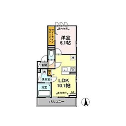 間取図画像 1LDK