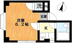 都営三田線 板橋本町駅 徒歩3分の賃貸マンション 3階1Kの間取り