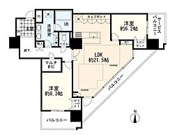 間取図画像 2LDK