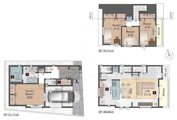 3ＳＬＤＫ＋カースペース　Ａ号棟