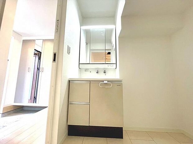 洗顔、手洗いは勿論の事、シャワーヘッドになっているため洗髪も可能な多機能洗面台です。