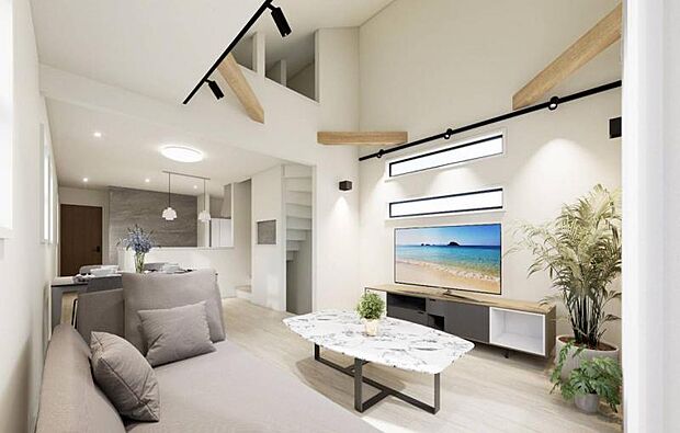 イメージパース リビング(家具はCGによるイメージです)