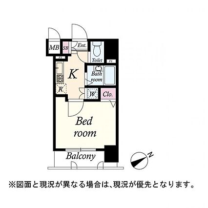 間取図　1K