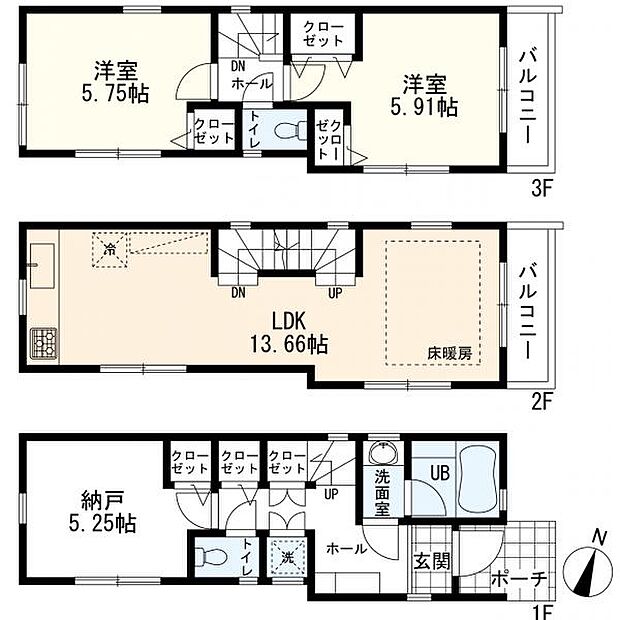 2ＳＬＤＫ　Ａ号棟