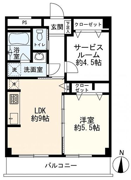1LDK+S(納戸)